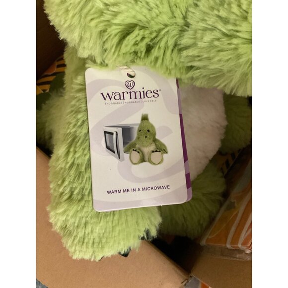Warmies Microwaveable Green Dinosaur Plush Toy For All Ages - Picture 6 of 8